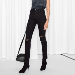 & Other Stories Black Skinny Jeans